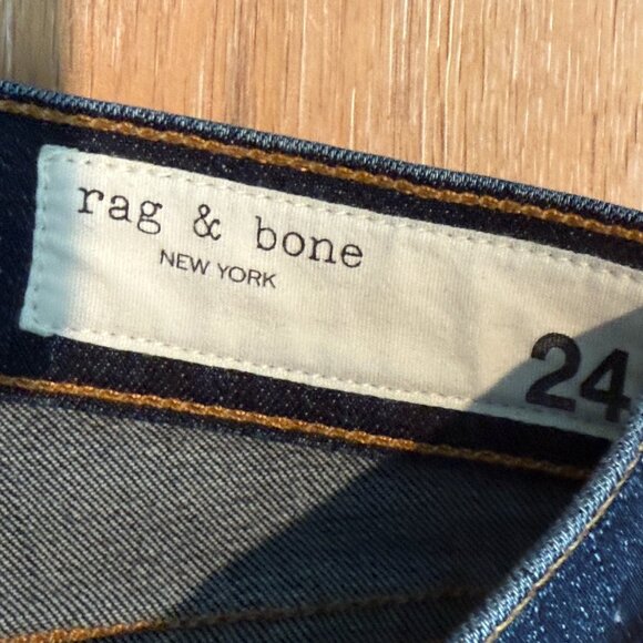 Rag & Bone Ankle Skinny Jean Designer Distressed 24 - Picture 5 of 7